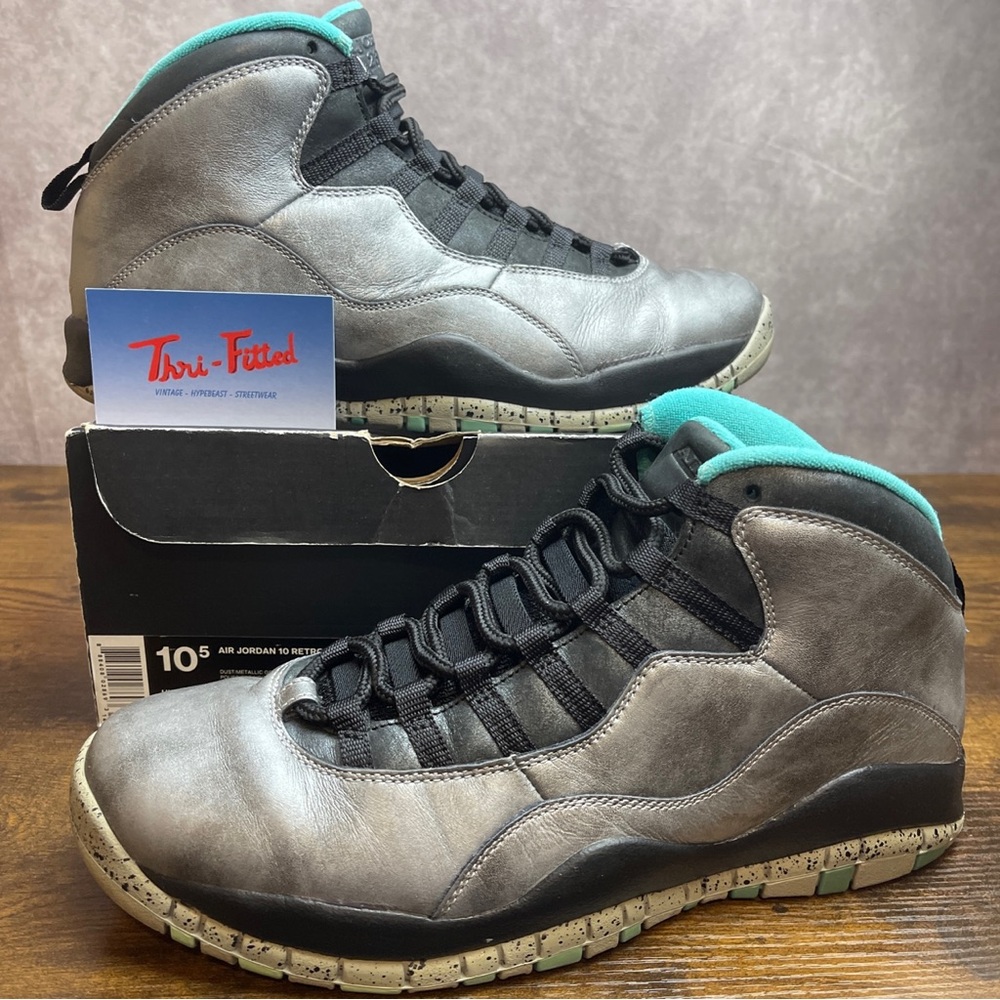 Jordan 10 Retro Lady Liberty 2015 Size 10.5 705178-045 Metallic Silver Blue OG